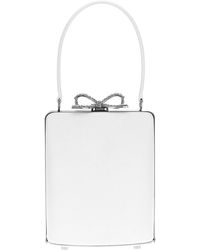 Self-Portrait - Self -Porträt 'Cream Leder Mini Bow' Handtasche - Lyst
