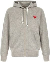 COMME DES GARÇONS PLAY - Hoodie With Heart Patch - Lyst