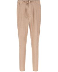 Etro - Flamed Linen Joggers - Lyst