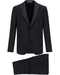Pal Zileri - Wool And Satin Dress - Lyst