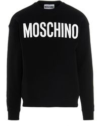 Moschino - Lettering Logo Print Sweatshirt - Lyst
