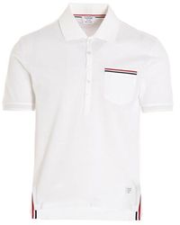 Thom Browne - "RWB" POLO Shirt con tasca del torace - Lyst