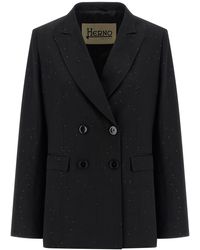 Herno - Micro Sequin Blazer - Lyst