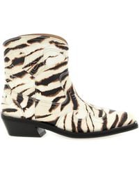 Ganni - Western Ankle Boots - Lyst