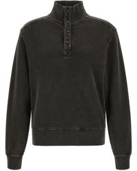 Entire studios - Rollkragenpullover Mit Knopfleiste - Lyst