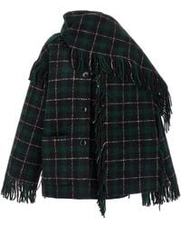 TOTEME - Jacket With Integrated Scarf - Lyst
