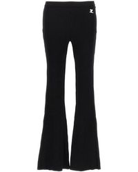 Courreges - 'reedition Rib Knit' Pants - Lyst