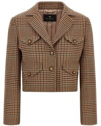 Etro - Prince Of Wales Blazer - Lyst