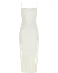 Jacquemus - Off- Spaghetti Strap Embroidered Dress - Lyst
