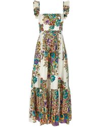 Etro - Maxikleid Mit Blumendruck - Lyst