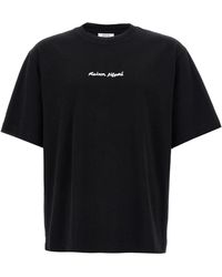 Maison Kitsuné - Logo Embroidery T-shirt - Lyst