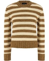 A.P.C. - A. P.C. A. P.C. Striped Virgin Wool Sweater - Lyst