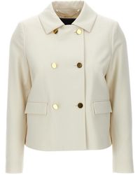 Kiton - Cropped Double-breasted Jacket - Lyst