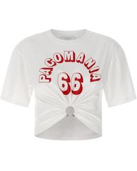 Rabanne - Printed Piercing T-shirt - Lyst