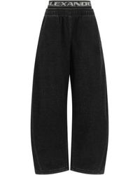 Alexander Wang - Denim Pants With Elastic - Lyst