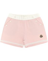 Moncler - Bermuda Shorts With Contrasting Details - Lyst