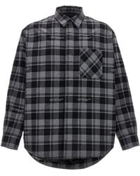 Off-White c/o Virgil Abloh - 'check Flannel Padded' Jacket - Lyst