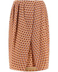Dries Van Noten - Skirt With Front Draping - Lyst
