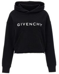Givenchy - Felpa con cappuccio stampa logo - Lyst