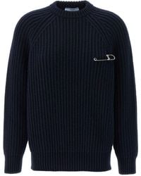 Prada - Girocollo' Crewneck Sweater - Lyst