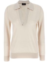 Brioni - Cashmere And Silk Polo Shirt - Lyst