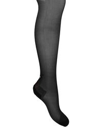 gucci black distressed tights