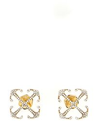 Off-White c/o Virgil Abloh - Mini Arrow Crystal-embellished Earrings - Lyst