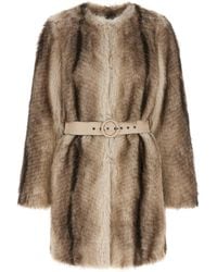 Twinset - Eco-fur Coat - Lyst