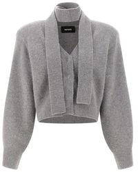 ROTATE BIRGER CHRISTENSEN - Cardigan Sciarpa - Lyst