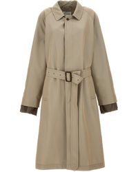 Maison Margiela - Long Single-Breasted Trench Coat - Lyst
