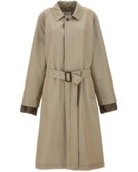 Maison Margiela - Long Single-Breasted Trench Coat - Lyst