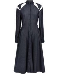 Giovanni bedin - Cut-out Denim Dress - Lyst