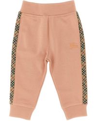 Burberry - 'jackson Check Tape' Joggers - Lyst