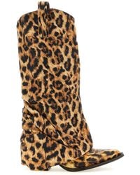R13 - Stiefeletten "Mid Cowboy" - Lyst
