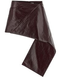 Courreges - 'fold Vinyl Mini' Skirt - Lyst