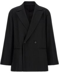Ssstein - Flannel Blazer With Belt - Lyst