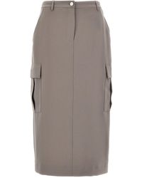 Theory - 'relaxed Cargo' Skirt - Lyst