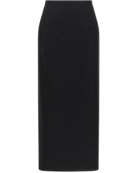 Magda Butrym - Column Skirt With Overlap Detail And Concealed Fastening - Lyst