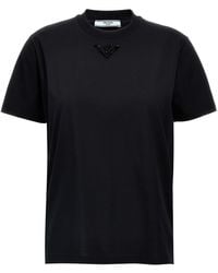 Prada - Beads Logo T-shirt - Lyst