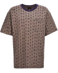 Needles - Jacquard Patterned T-shirt - Lyst