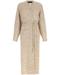 Fabiana Filippi - Knit Wrap Dress With Tie Belt - Lyst