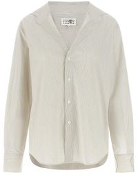 MM6 by Maison Margiela - Trompe L'oeil Collar Shirt - Lyst
