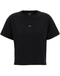 A.P.C. - 'boxy Micro Logo' T-shirt - Lyst