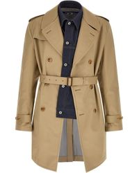 Junya Watanabe - Denim Insert Trench Coat - Lyst
