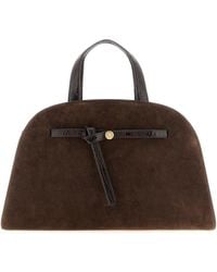 Tory Burch - Romy Suede Bauletto Bag With Knotted Belt Detail - Lyst