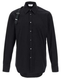 McQueen - Harness Camicie Nero-Uomo - Lyst