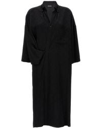 Balenciaga - 'wrap Blouse' Dress - Lyst