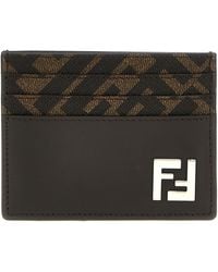 Fendi - Kartenetui Mit Ff-Schild - Lyst