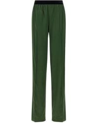 Tom Ford - Silk Trousers With Logo Waistband - Lyst