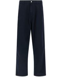 Carhartt - Trousers With Logo Patch - Lyst